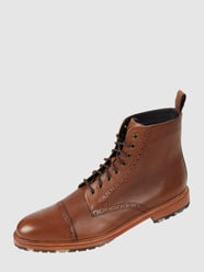 Buty skórzane z ażurowaniem model ‘Harry’ od Gordon & Bros Brązowy - 3
