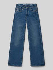 Straight Fit Jeans mit Eingrifftaschen Modell 'Ilvy' von Garcia Blau - 1