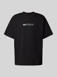 T-Shirt mit Label-Print Modell 'Martin Garrix' von Replay Schwarz - 9