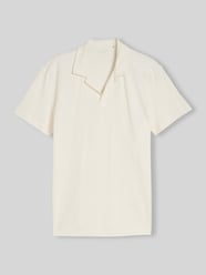 Koszulka polo o kroju regular fit z mieszanki bawełny z kołnierzykiem resort od Tom Tailor - 37