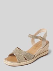 Wedges in Flecht-Optik von Tamaris Gold - 17