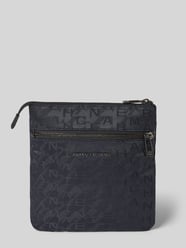 Umhängetasche mit Logo-Muster und Label-Applikation von Armani Exchange - 22