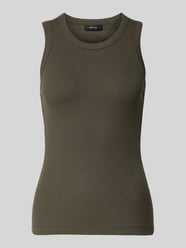 Top o kroju slim fit z okrągłym dekoltem model 'Lesso' od OPUS - 26