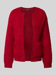 Strickjacke mit Rundhalsausschnitt von More & More Rot - 18