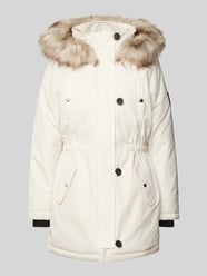 Parka taliowana z obszyciem ze sztucznego futra model ‘IRIS’ od Only - 22