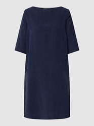 Knielanges Kleid mit Rundhalsausschnitt von Lanius Blau / Türkis - 25