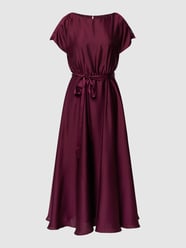 Kleid mit Taillenband von Swing Bordeaux - 42