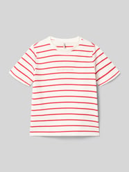 regular fit T-shirt van puur biologisch katoen model 'HELLE' van ONLY Fuchsia - 43