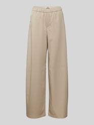 Wide Leg Stoffhose mit elastischem Bund Modell 'CONSIDER' von Drykorn Beige - 7