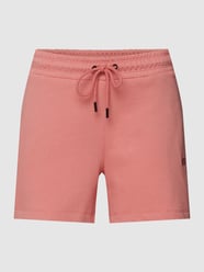 Sweatshorts met labelstitching van DKNY PERFORMANCE Oranje - 4