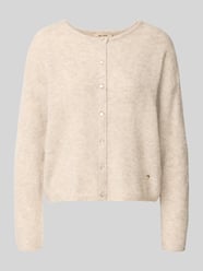 Strickjacke aus Alpaka mit Knopfdetail von MOS MOSH Beige - 19