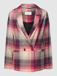 Blazer mit Tartan-Karo von comma Casual Identity Beige - 33