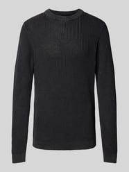 Gebreide pullover met ronde hals van Jack & Jones Grijs / zwart - 4