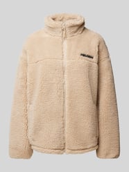 Sherpa Jacket mit Label-Patch von Review Beige - 12