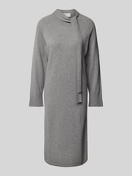 Knielanges Kleid mit Rollkragen von Hemisphere Grau - 24