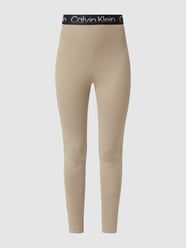 Sportlegging met elastische band met logo  van Calvin Klein Performance Beige - 45
