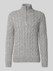 Sweter z dzianiny z prążkowanymi wykończeniami od Superdry - 36