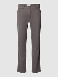 Straight Fit Hose mit Label-Patch Modell 'Cadiz' von Brax Grau - 47