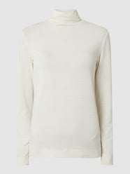 Shirt met lange mouwen en effectgaren  van Esprit Collection Wit - 37