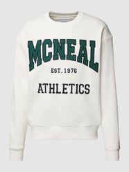 Sweatshirt mit Label-Print von MCNEAL Beige - 5