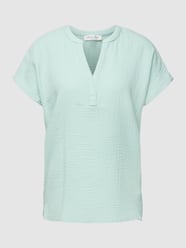 Blusenshirt mit V-Ausschnitt von Christian Berg Woman Türkis - 38