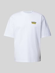 Oversized T-Shirt mit Label-Print Modell 'KORT' von Pegador Weiß - 15