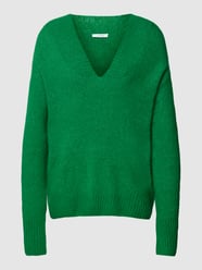 Strickpullover mit V-Ausschnitt Modell 'Pilina' von Opus Grün - 15