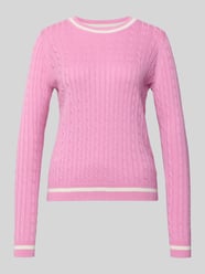 Strickpullover mit gerippten Abschlüssen von Christian Berg Woman Pink - 42