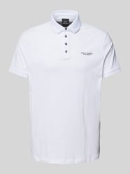 Poloshirt mit Label-Print von ARMANI EXCHANGE Weiß - 3