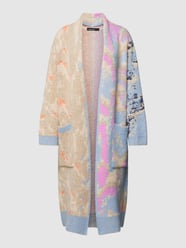 Longcardigan mit Allover-Muster von Marc Cain Blau - 11