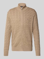 Regular Fit Strickjacke aus reiner Baumwolle von Tommy Hilfiger Beige - 26