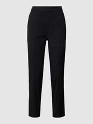 Stoffen broek met siernaden van Marc Cain Blauw - 29