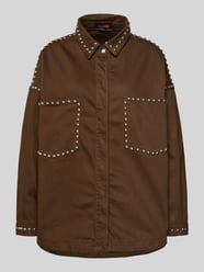 Relaxed Fit Jeansbluse mit Nieten Modell 'Studs' von miss goodlife - 20