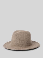 Hoed van wolmix, model 'Fedora' van Loevenich Beige - 27