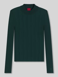 Slim Fit Pullover mit Rippstruktur Modell 'SARPHAMMILK' von HUGO - 7