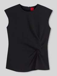 Regular Fit Kurzarmbluse mit Knoten-Detail Modell 'Cathida' von HUGO - 34