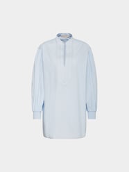 Bluse mit V-Ausschnitt von Tory Burch Blau - 4