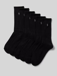 Socken mit Logo-Stitching im 6er-Pack von Polo Ralph Lauren Underwear Schwarz - 28