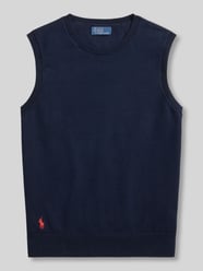 Top dzianinowy z mieszanki bawełny o kroju regular fit od Polo Ralph Lauren - 34
