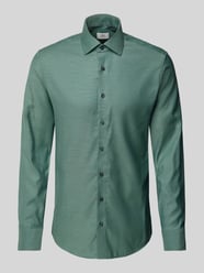 Koszula biznesowa o kroju slim fit z listwą guzikową od ETERNA SLIM FIT - 44