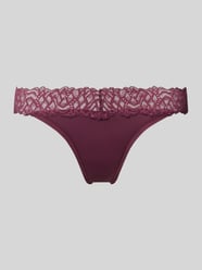 String mit Spitzenbesatz von Calvin Klein Underwear Lila - 3