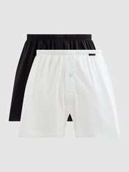 Boxershorts aus Jersey im 2er-Pack von Schiesser Weiß - 11