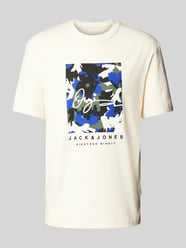 T-shirt met labelprint, model 'ARUBA' van Jack & Jones - 17