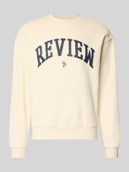 Sweatshirt met Varsiety-emblemen van REVIEW - 35