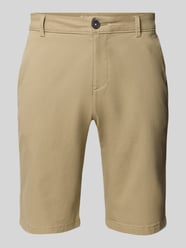 Slim fit korte chino van katoenmix van Tom Tailor - 3