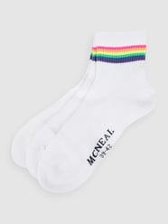 Socken mit Stretch-Anteil im 3er-Pack von MCNEAL Weiß - 37