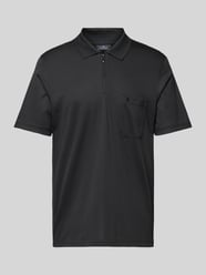 Regular Fit Poloshirt mit Brusttasche von RAGMAN Schwarz - 3