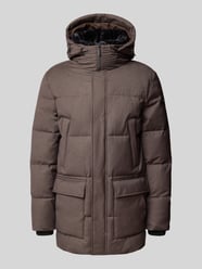 Regular Fit Jacke aus Viskosemix von bugatti Beige - 3