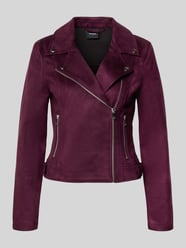 Jacke in Veloursleder-Optik Modell 'JOSE' von Vero Moda Bordeaux - 28