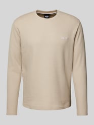 Longsleeve mit Label-Stitching von BOSS Beige - 27